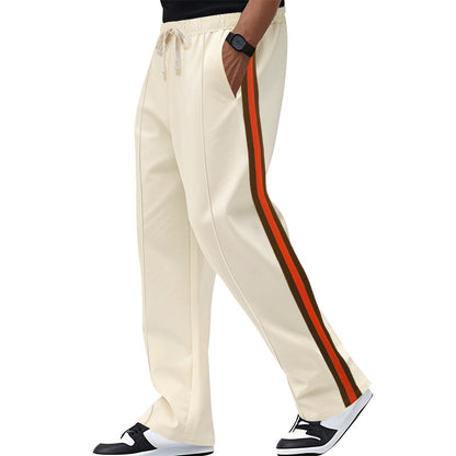 Men's casual leisure pants with contrasting side stripes Chic and Style
