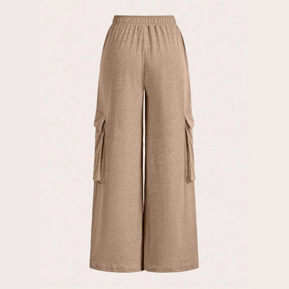 Palazzo style women's cargo pants Chic and Style