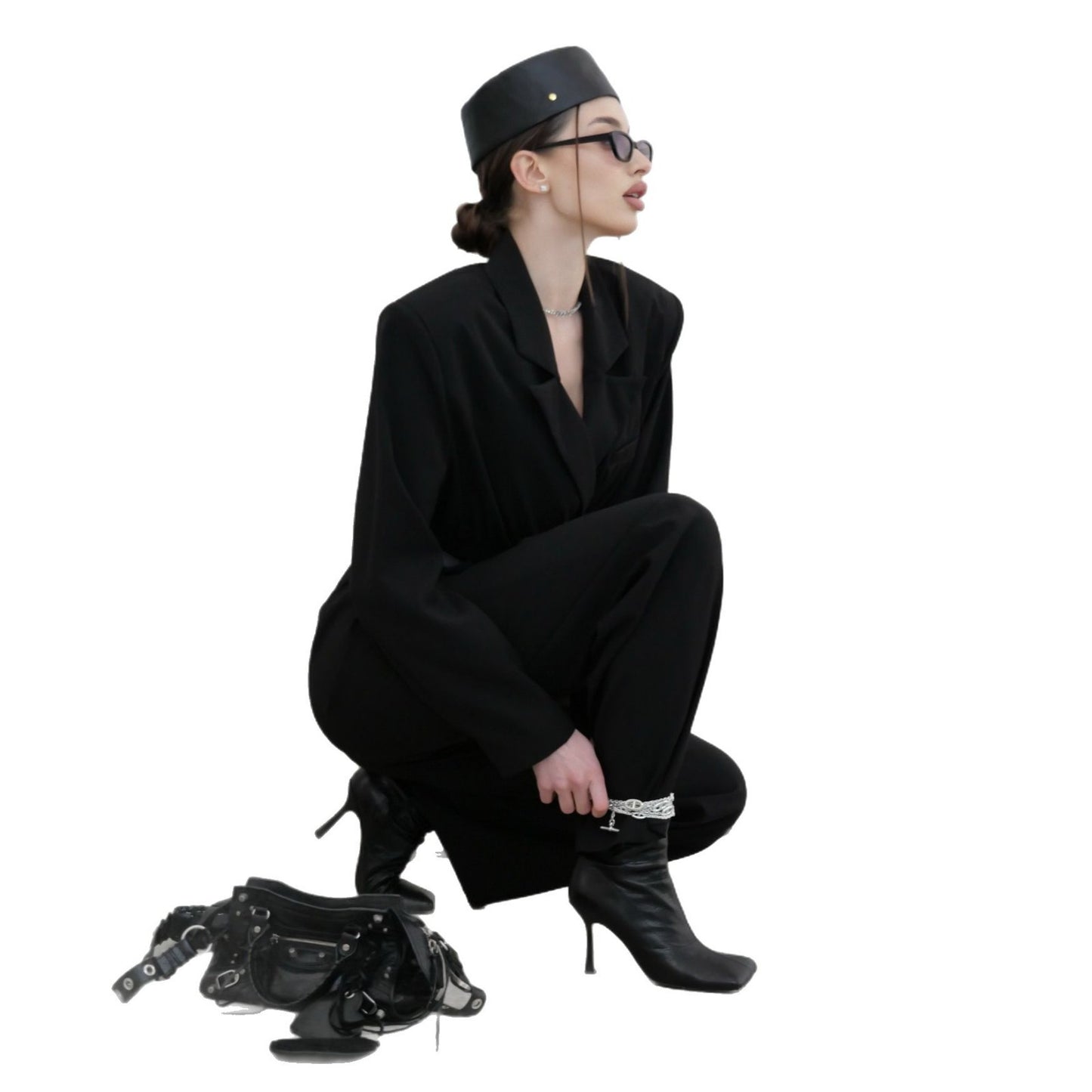 Dames Combinaison élégante avec une coupe ajustée et des détails à la mode Chic und Stil