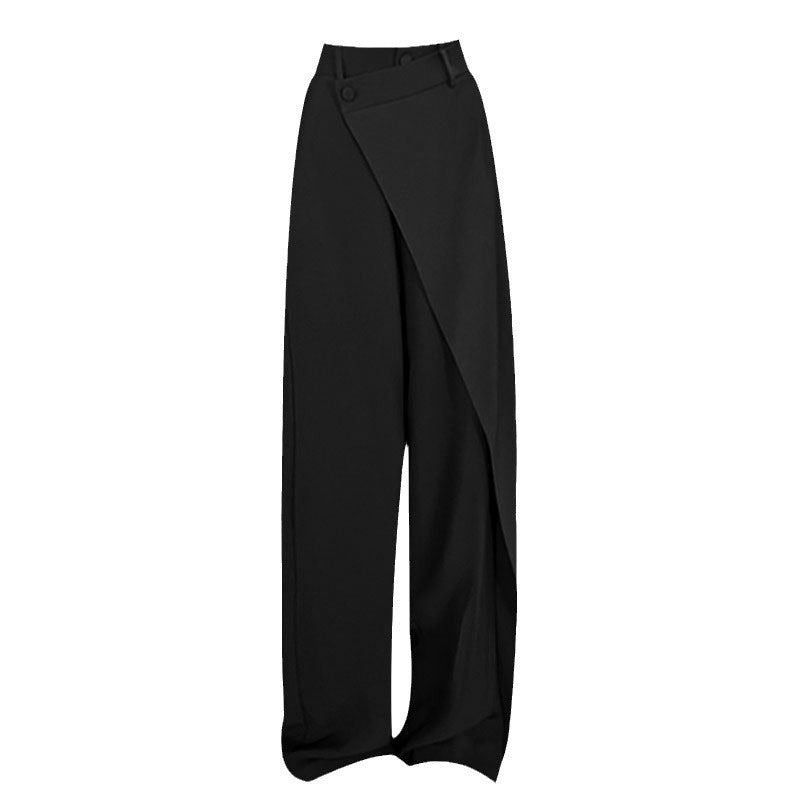 Wide Palazzo pants for women with asymmetric cut Chic and Style