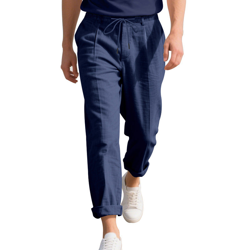 Casual beach pants for men with elastic waist and handy side pockets Chic und Stil