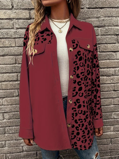 Chemise overshirt léopard pour femmes Chic und Stil