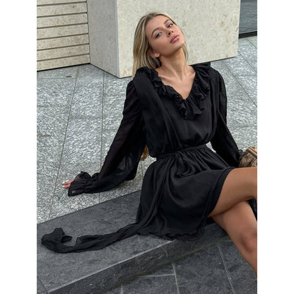 Airy chiffon dress for ladies Chic und Stil