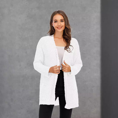Dames gros tricot cardigan avec manches ouvertes Chic und Stil