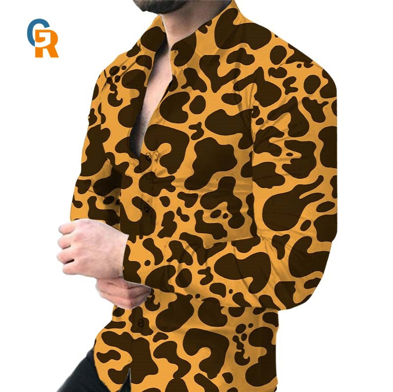 Chemise pour hommes avec un motif animal saisissant Chic und Stil