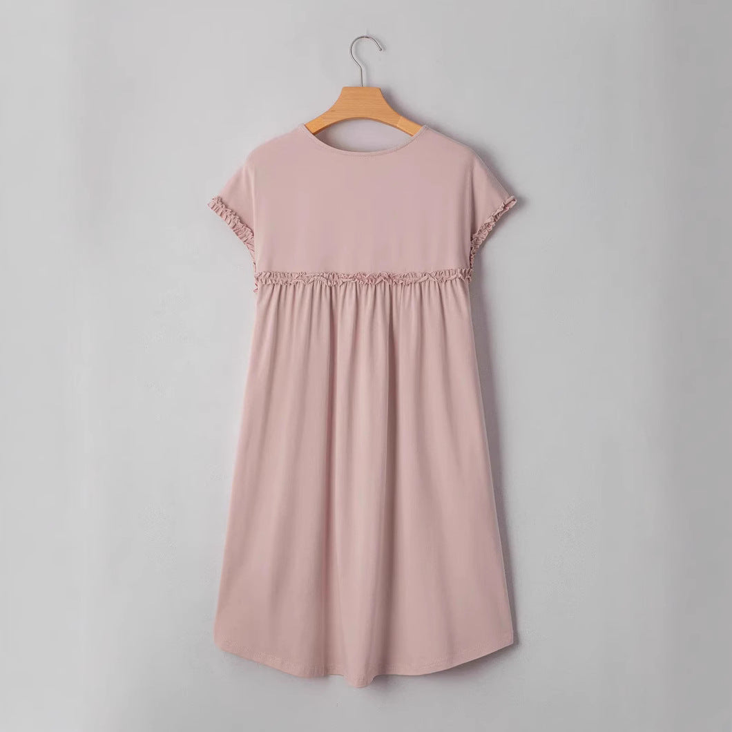 Robe d'été décontractée pour femmes avec des détails volantés et une coupe ample Chic und Stil
