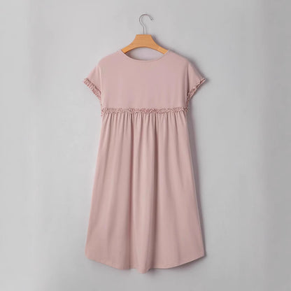 Robe d'été décontractée pour femmes avec des détails volantés et une coupe ample Chic und Stil