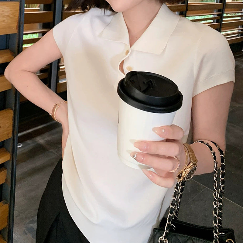 Women's Short-Sleeve Polo Shirt Chic und Stil