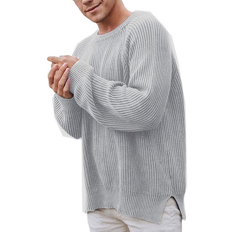 Pull en tricot décontracté pour hommes avec structure côtelée et coupe confortable Chic und Stil