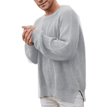 Pull en tricot décontracté pour hommes avec structure côtelée et coupe confortable Chic und Stil