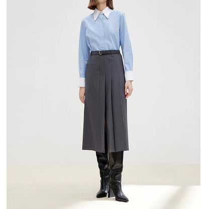 Chemise à boutons rayée décontractée pour femmes Chic und Stil