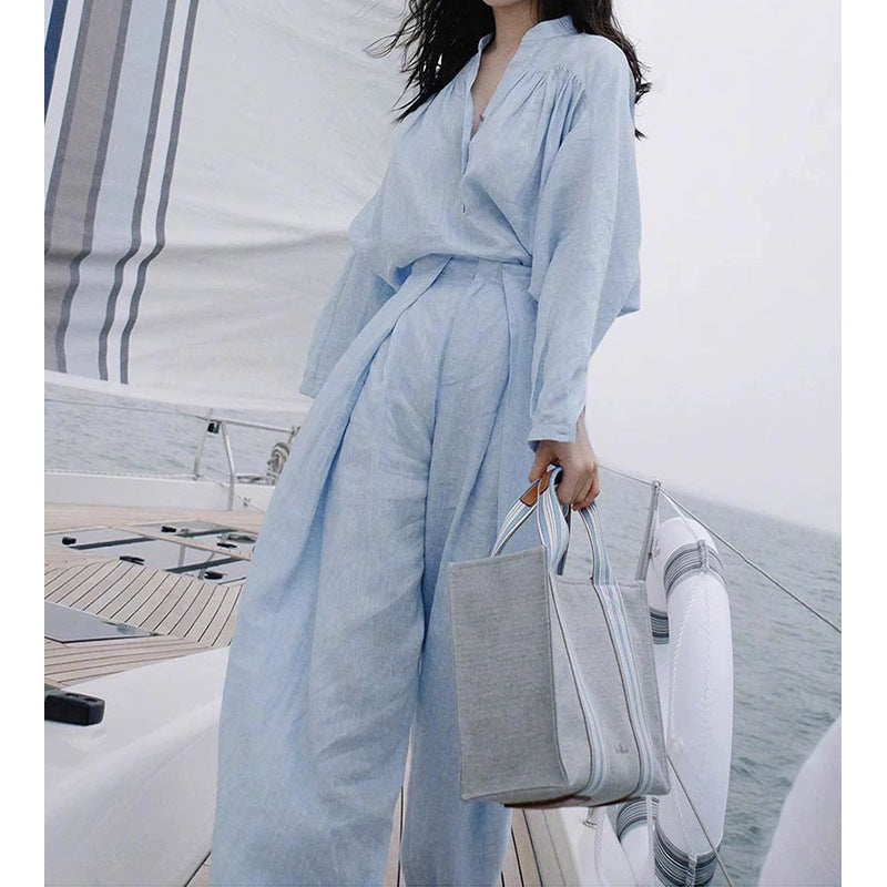 Combinaison en lin décontractée pour femme Chic und Stil