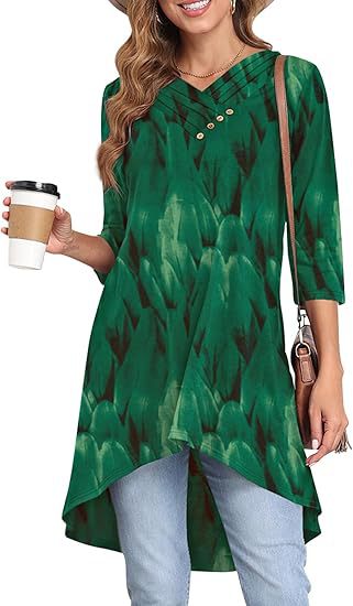 Tunique asymétrique pour femmes avec motif créatif Chic und Stil