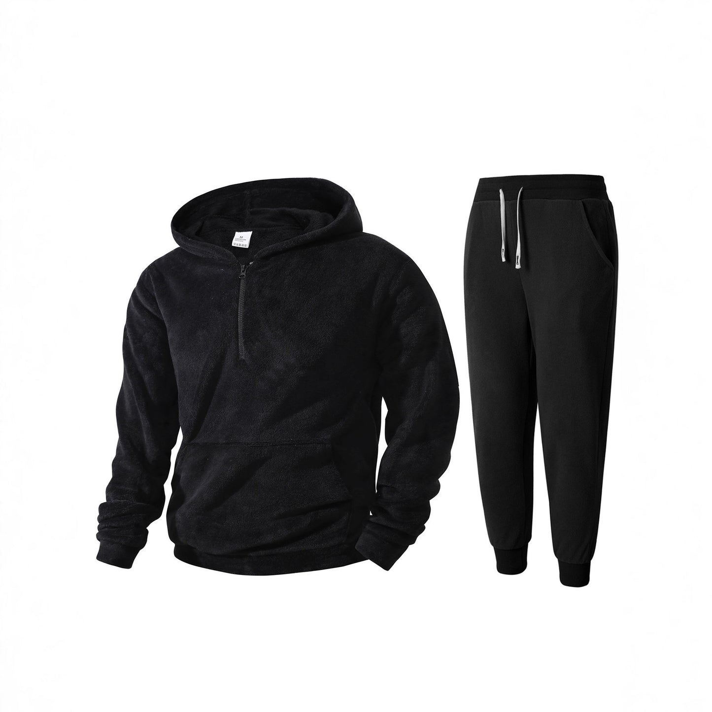 Men's cozy fleece hoodie and jogging pants Chic and Style