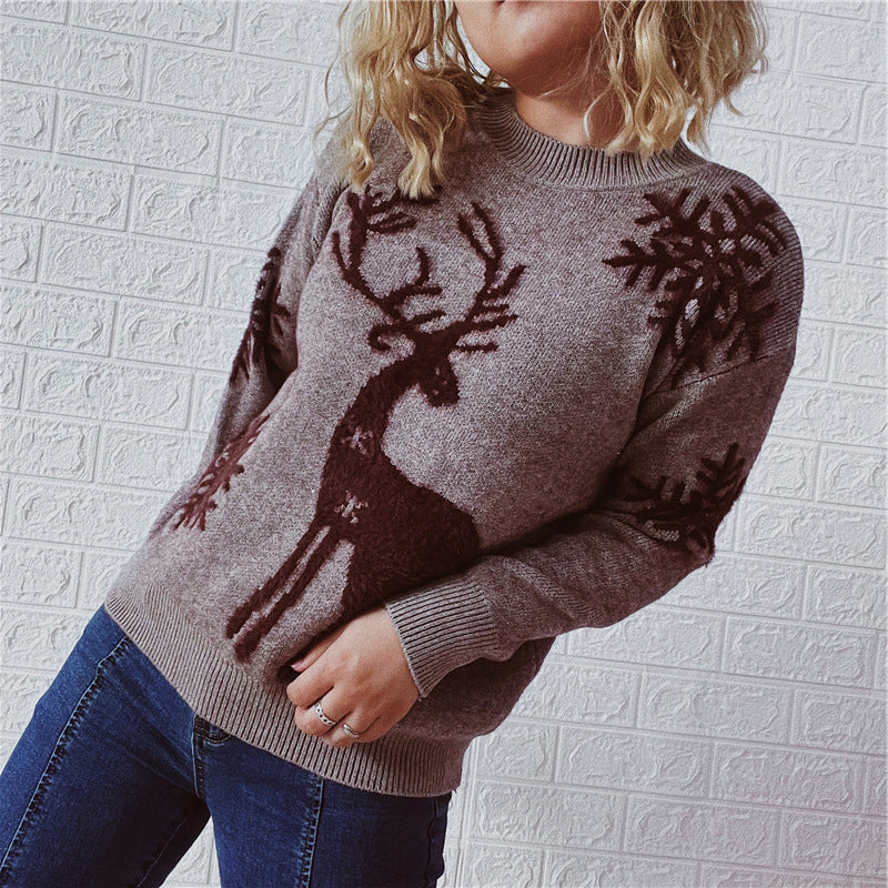 Pull de Noël pour femmes avec un design de renne festif et une qualité de tricot haut de gamme Chic und Stil