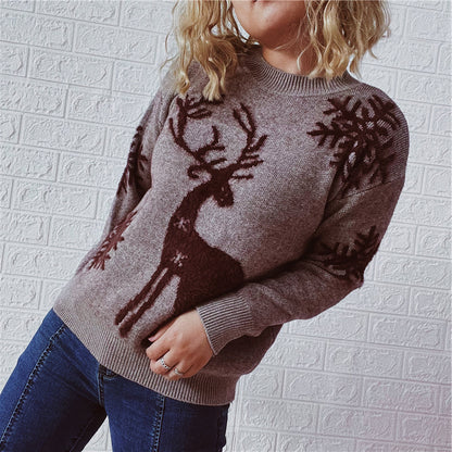 Pull de Noël pour femmes avec un design de renne festif et une qualité de tricot haut de gamme Chic und Stil