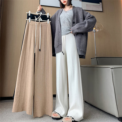 Warm palazzo pants for women with elastic waistband and side pockets Chic and Style