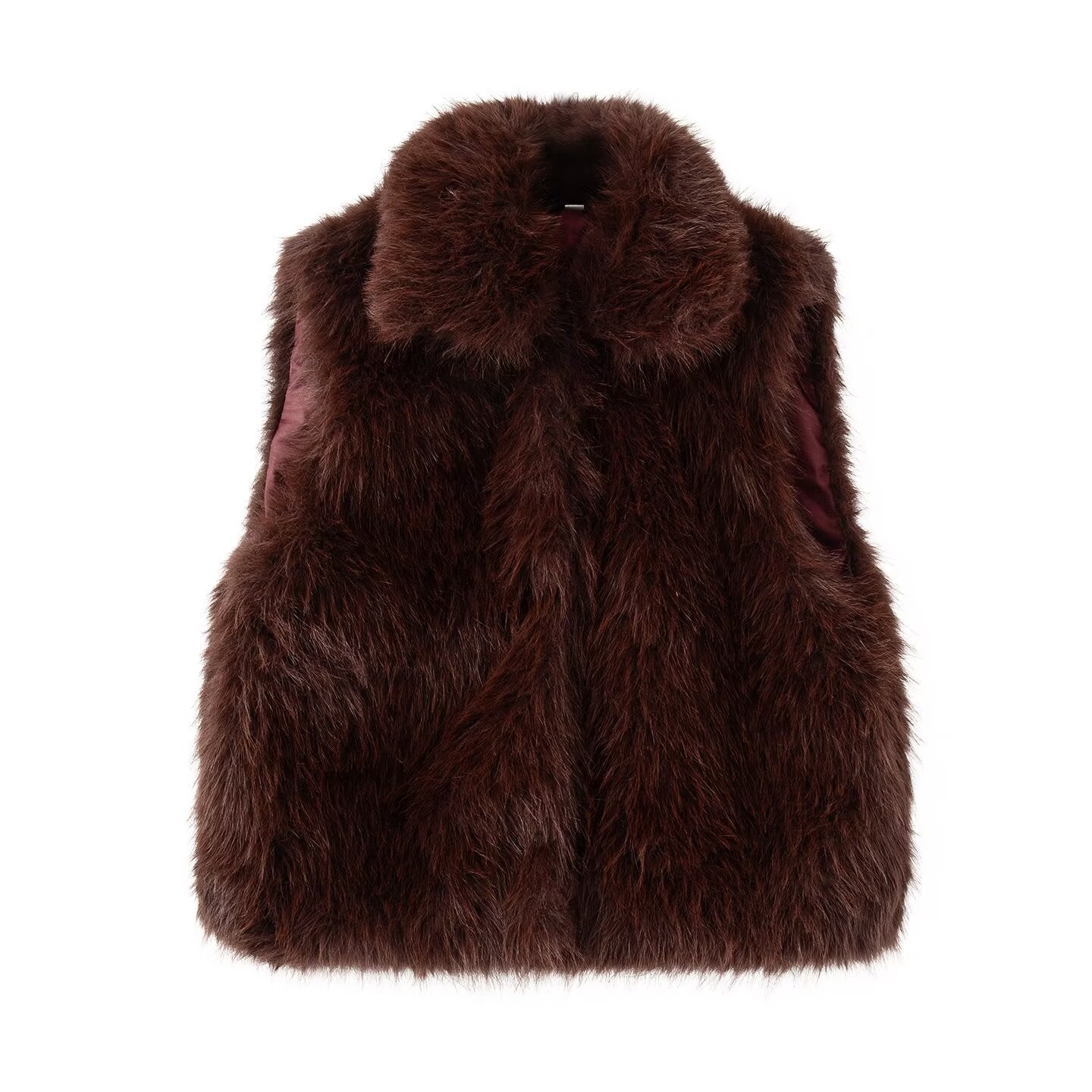 Dames élégante gilet en fausse fourrure Chic und Stil