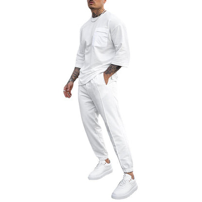 Casual sports set for men with oversized t-shirt and comfortable jogger pants Chic and Style