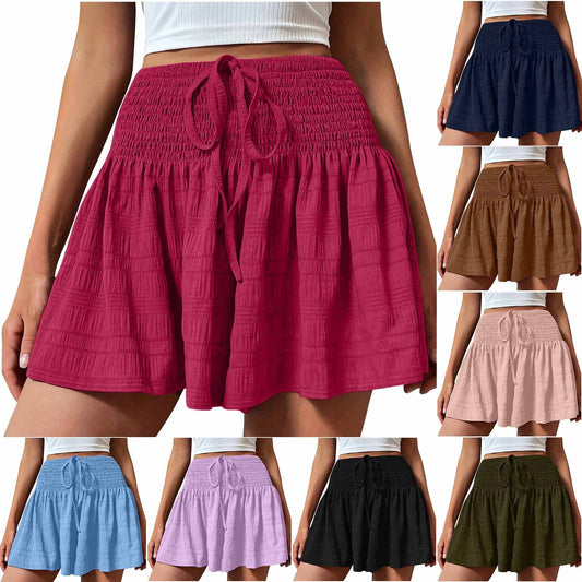 Jupe évasée smockée pour femmes Chic und Stil