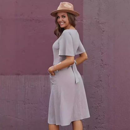 Robe midi femme avec poches Chic und Stil