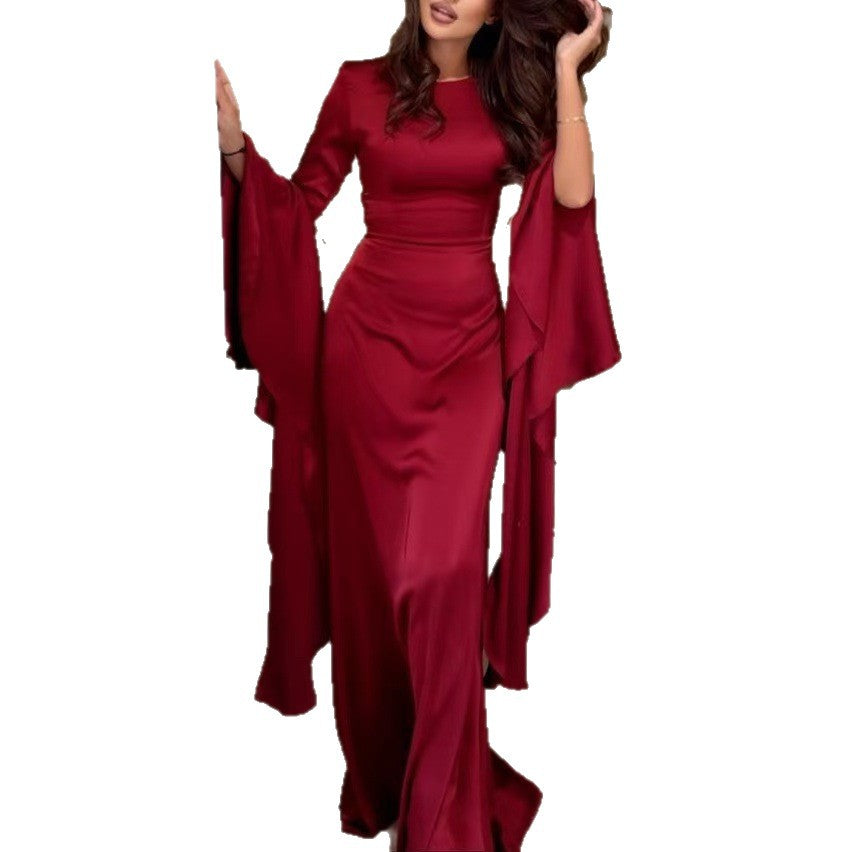 Dames Robe de soirée élégante avec des manches volumineuses et coupe près du corps Chic und Stil