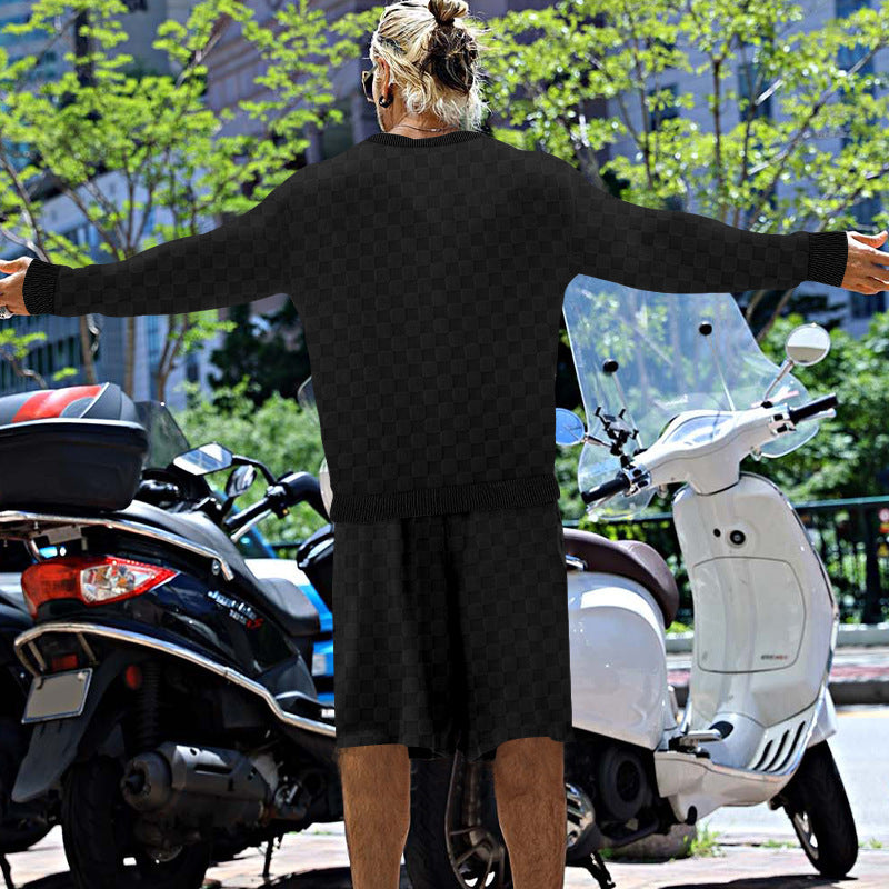 Chic and Style casual sweatshirt and shorts set for men