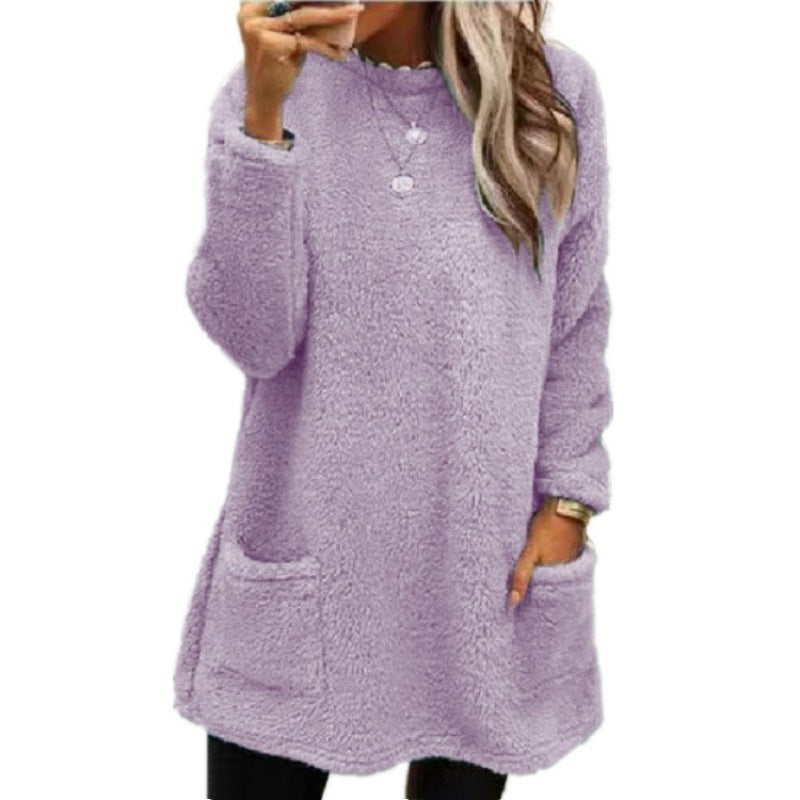 Pull en fleece confortable pour femmes avec coupe ample et poches pratiques Chic und Stil