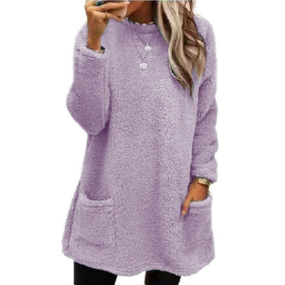 Pull en fleece confortable pour femmes avec coupe ample et poches pratiques Chic und Stil