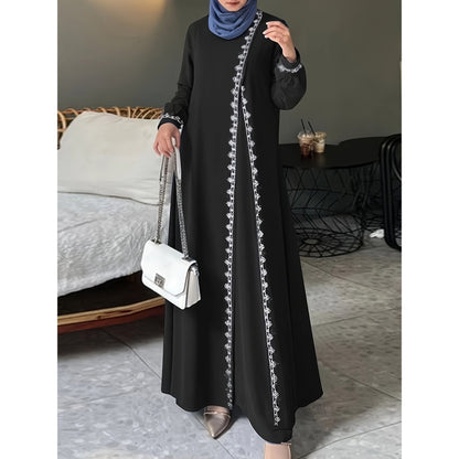 Robe maxi élégante pour femmes avec broderie élaborée Chic und Stil