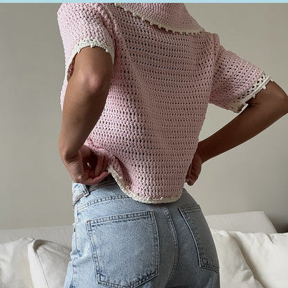 Pull crochet lâche pour femme Chic und Stil