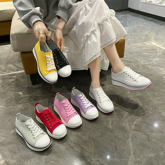 Dames Baskets Confortables avec Semelle en Caoutchouc Élégante Chic und Stil