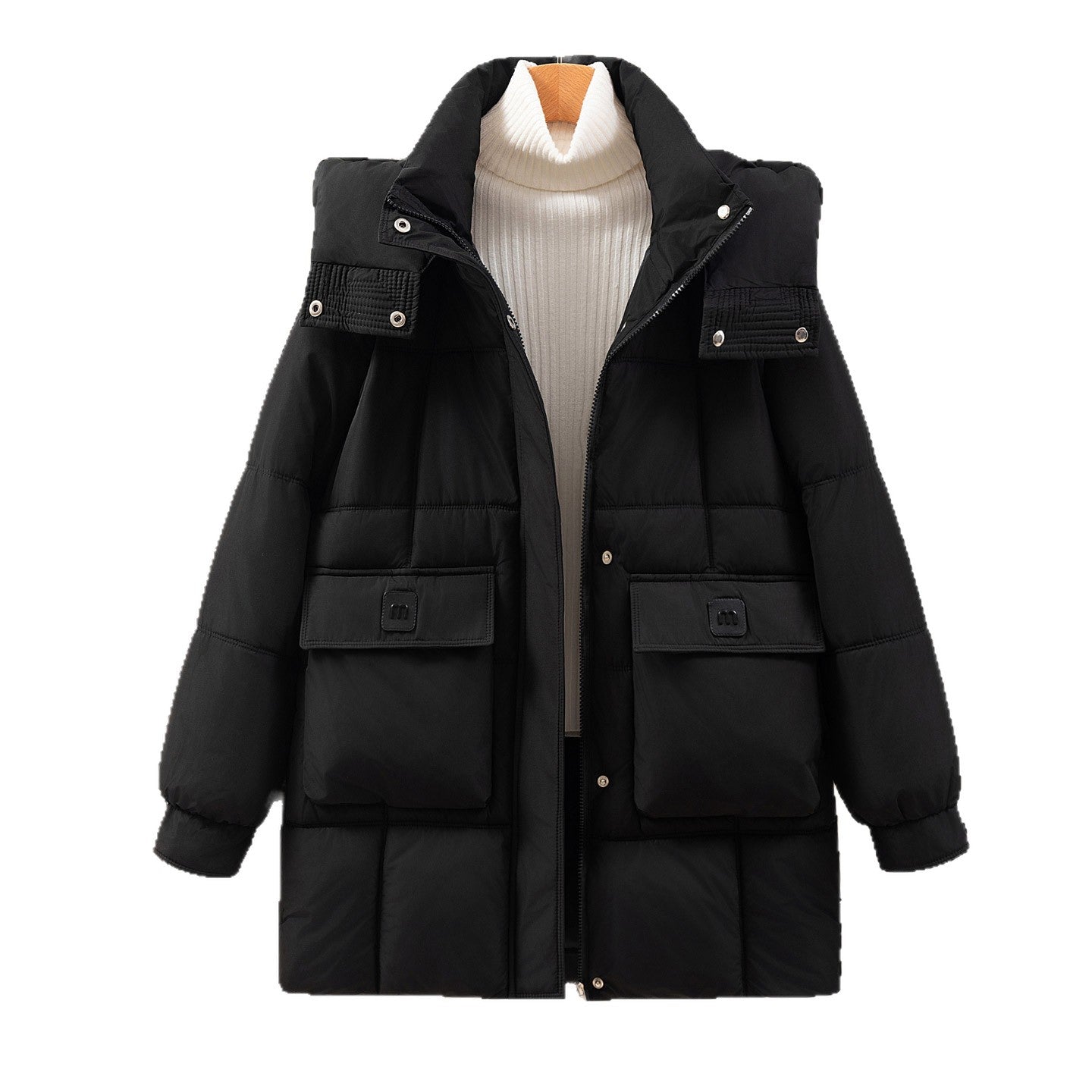 Dames fonctionnelle et stylée veste d'hiver avec poches et capuche Chic und Stil