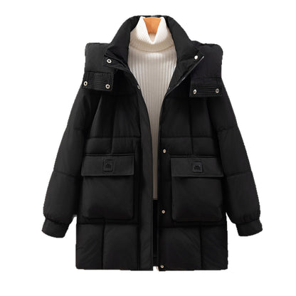 Dames doudoune extérieure avec grandes poches et col montant Chic und Stil