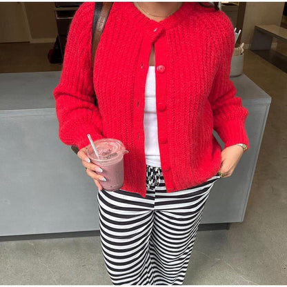 Cardigan pour femmes avec patte de boutonnage classique et manches raglan Chic und Stil