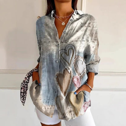 Blouse femme légère avec motif Peace Chic und Stil