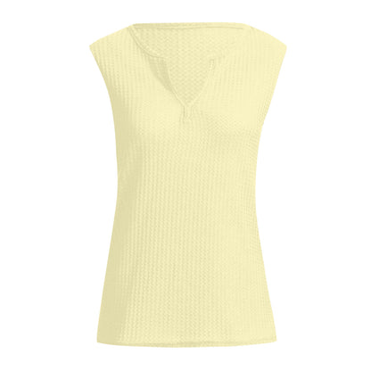 Dames Haut de sport avec surface texturée et décolleté en V Chic und Stil