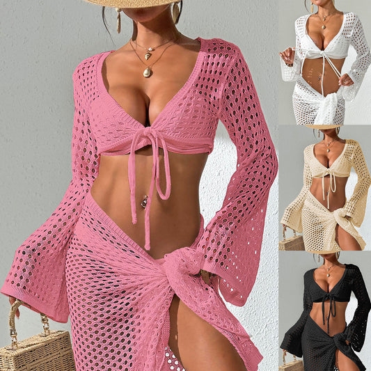 Dames Croche Plage Couverture Kimono Chic und Stil