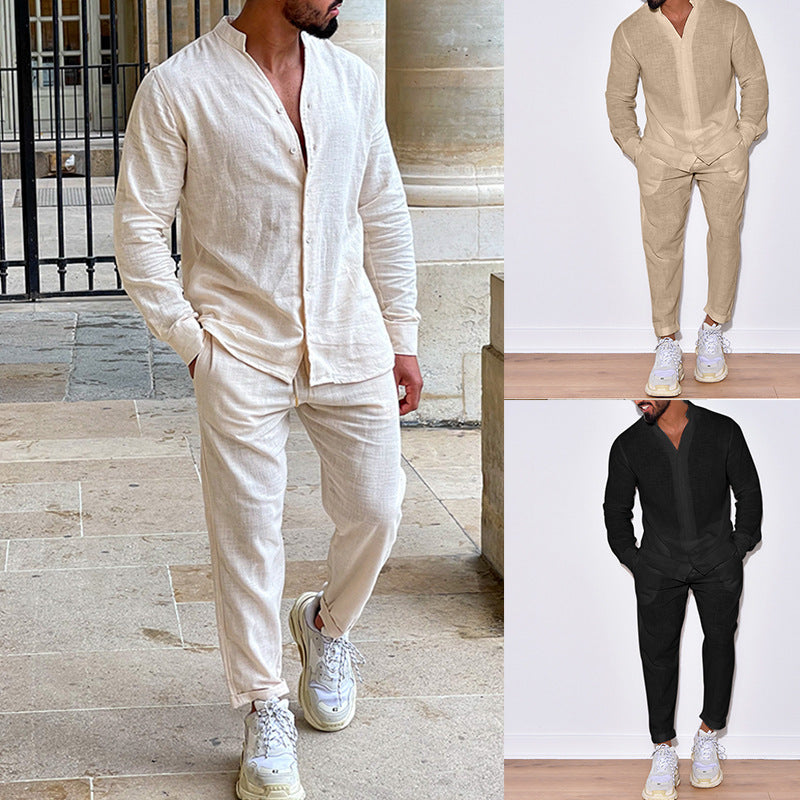 Costume en lin pour homme avec une coupe moderne et un look décontracté Chic und Stil