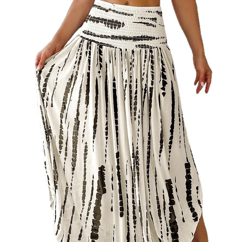 Dames Jupe longue et aérienne avec un motif rayé innovant Chic und Stil