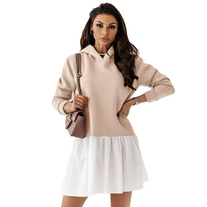 Robe en sweat décontractée pour femmes avec capuche Chic und Stil