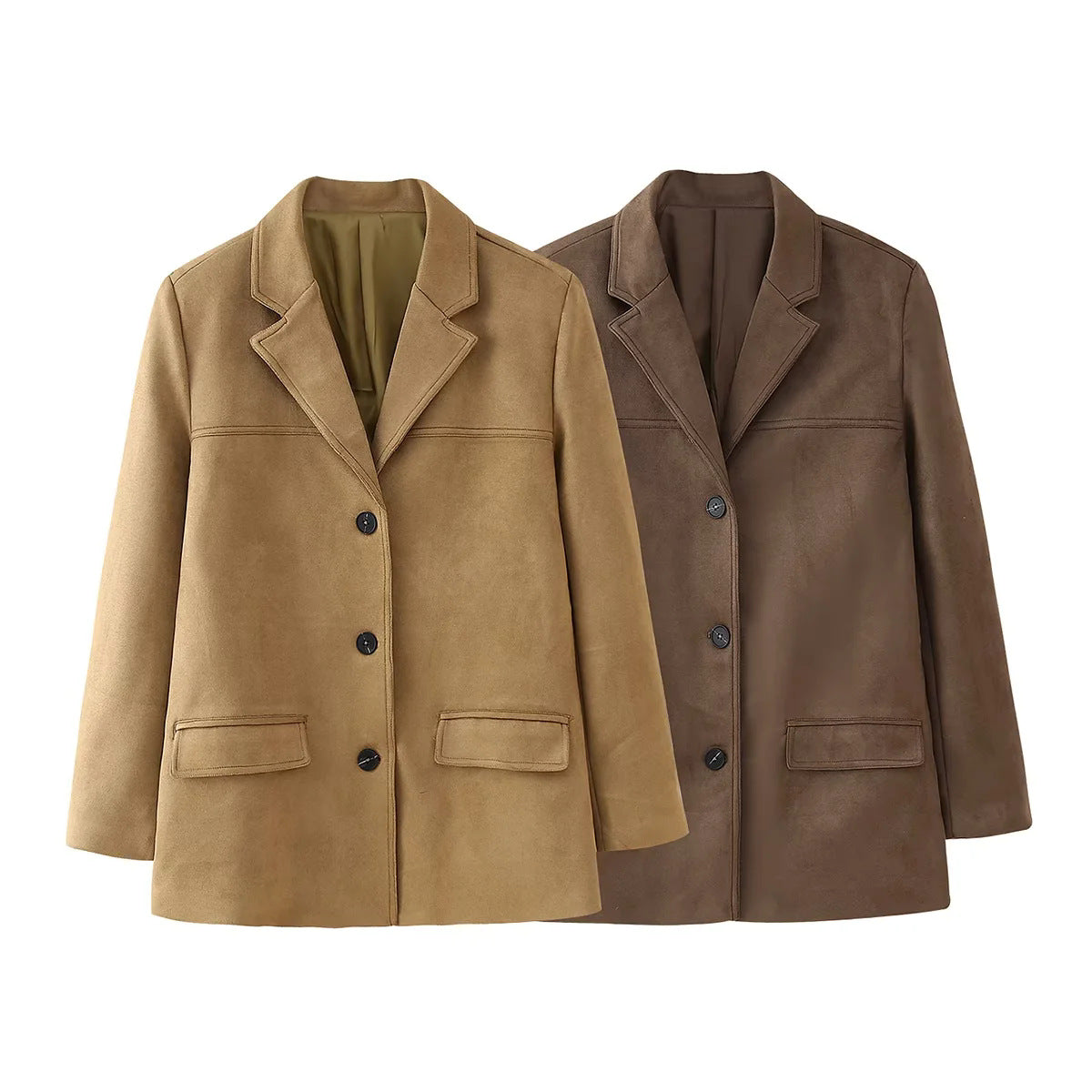 Dames élégante veste blazer matelassée avec poches pratiques Chic und Stil