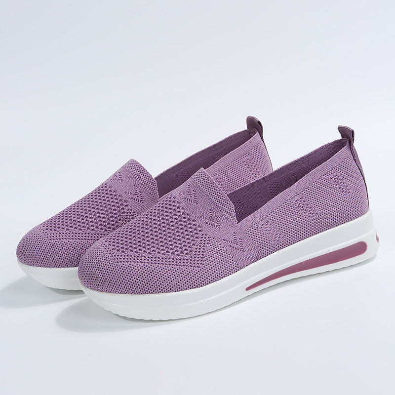 Baskets Slip-On tendance pour femmes avec tige en mesh respirant et semelle antidérapante Chic und Stil