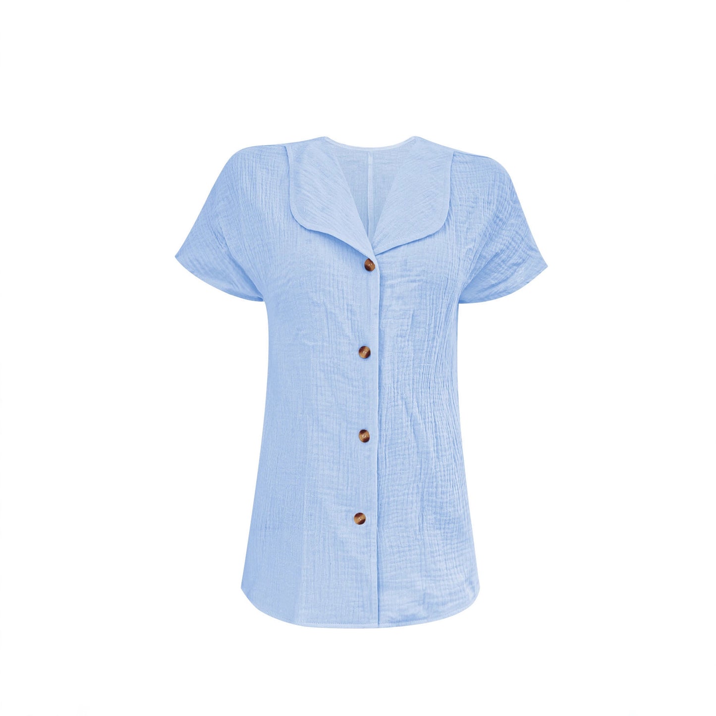 Chemisier féminin avec un col châle élégant et des détails de bouton décoratifs Chic und Stil