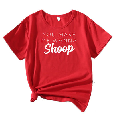 Dames Casual T-shirt Graphique Chic und Stil