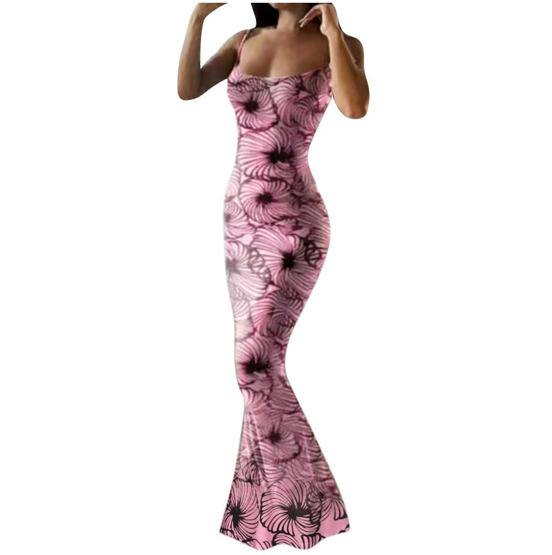 Dames Robe maxi élégante avec imprimé floral Chic und Stil
