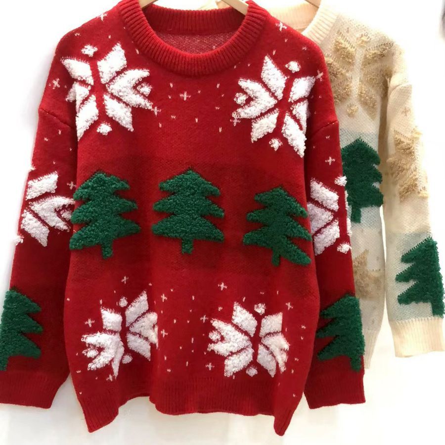 Pull en tricot de Noël pour femmes Chic und Stil