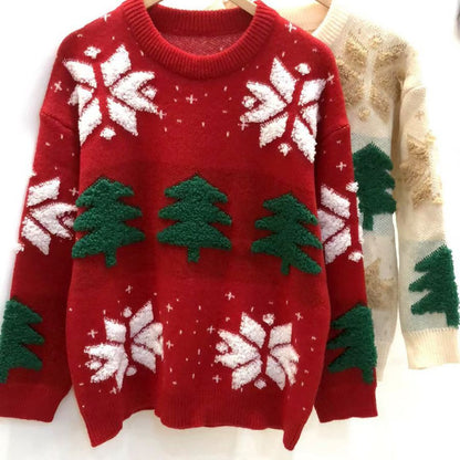 Pull en tricot de Noël pour femmes Chic und Stil