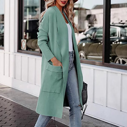 Dames Cardigan à manches longues tendance avec poches pratiques Chic und Stil