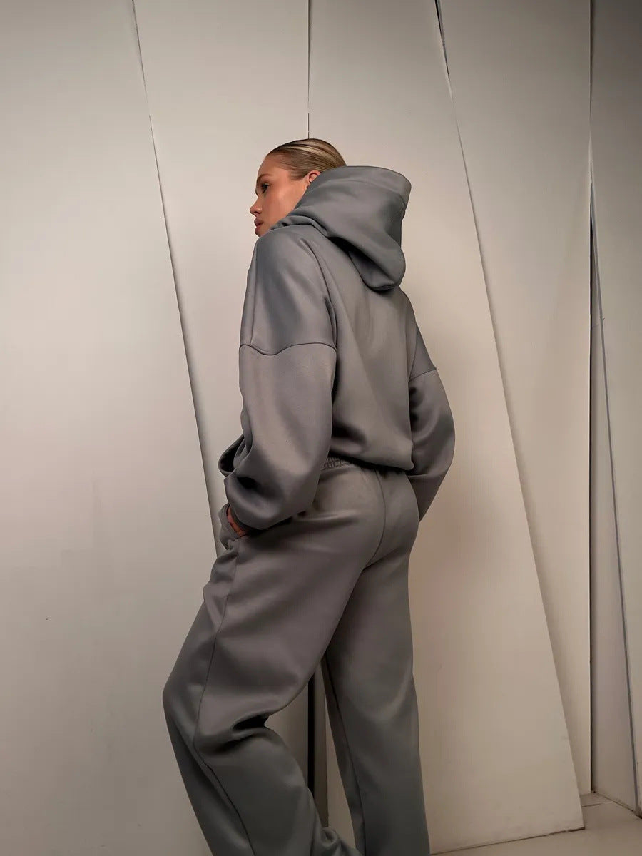 Chic and Style relaxed fit trendy women's hoodie set and loose pants